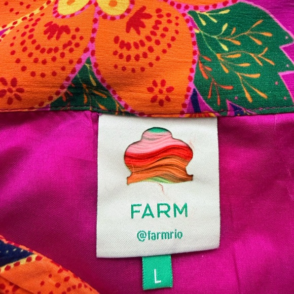 Large FARM Rio Colorful Patterned Mini Skirt - Picture 3 of 3